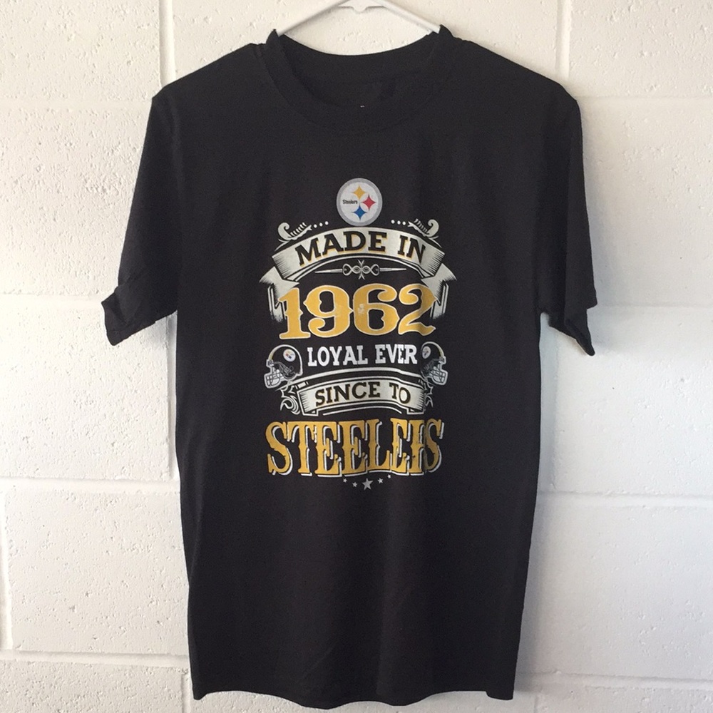 Steelers “Made in 1962” Men’s Small Black T-Shirt